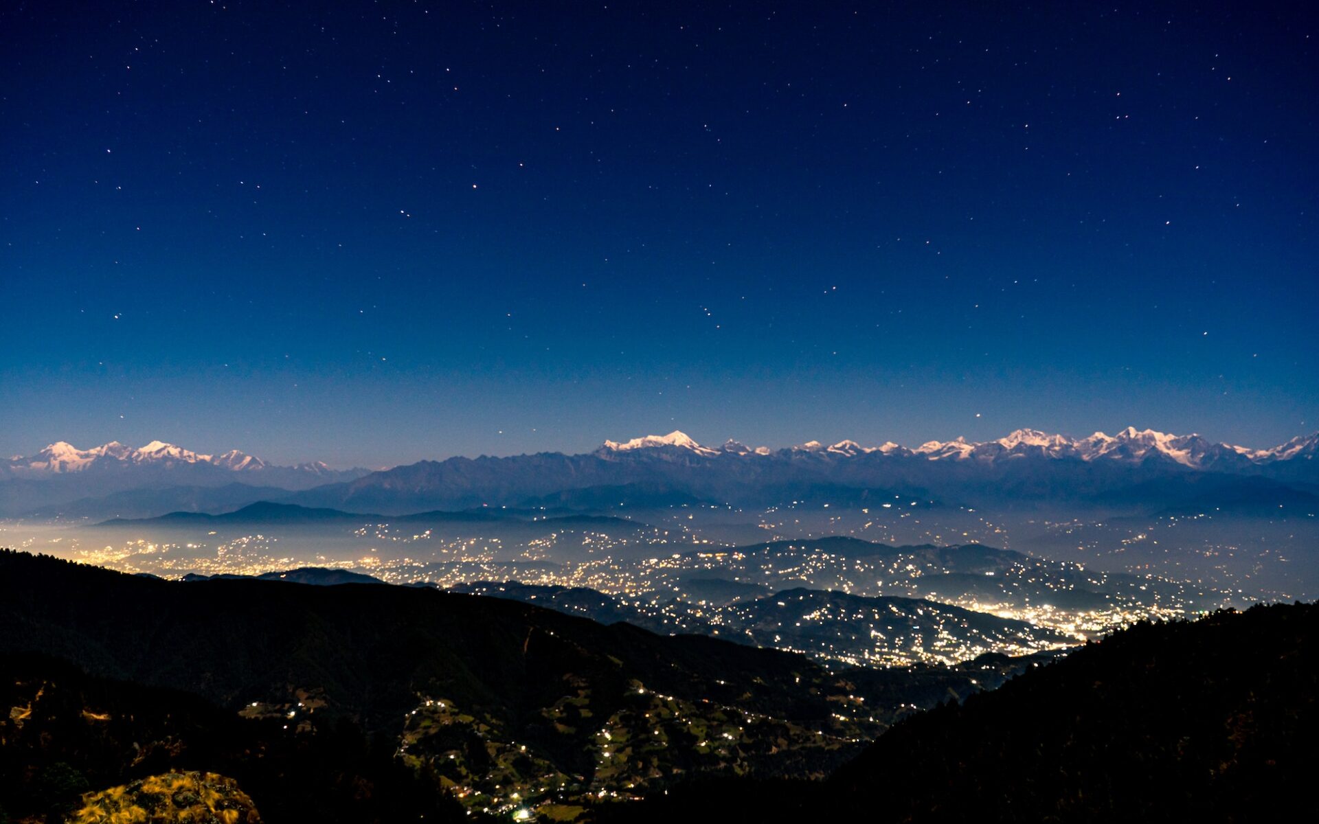 night view of Cityscape